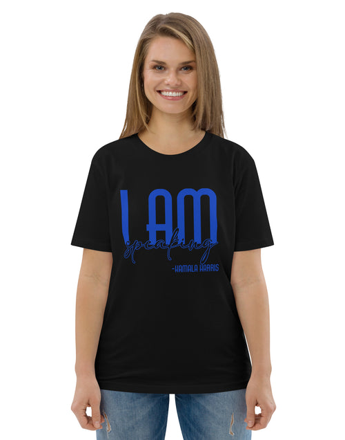 Load image into Gallery viewer, I Am Speaking - Kamala Harris Unisex organic cotton t-shirt
