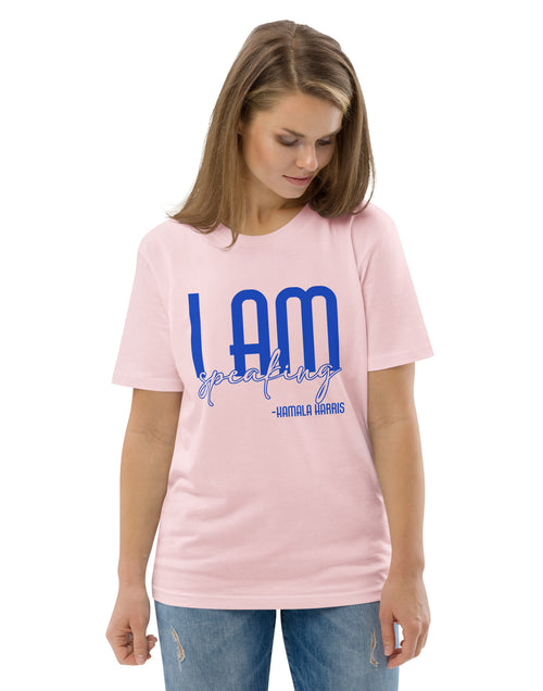 Load image into Gallery viewer, I Am Speaking - Kamala Harris Unisex organic cotton t-shirt
