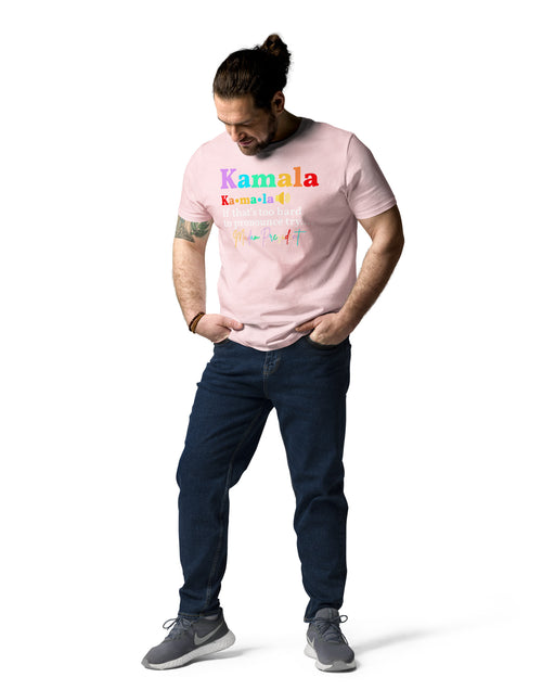 Load image into Gallery viewer, If Kamala is to Hard to Pronounce Try - Madam President Unisex organic cotton t-shirt
