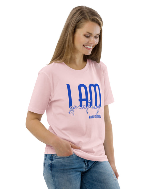 Load image into Gallery viewer, I Am Speaking - Kamala Harris Unisex organic cotton t-shirt
