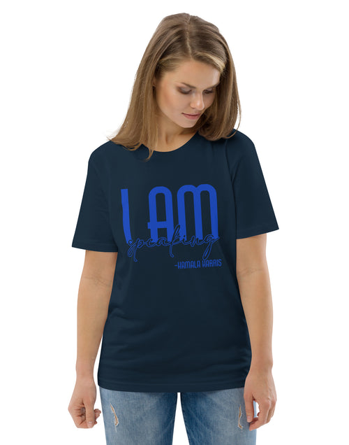 Load image into Gallery viewer, I Am Speaking - Kamala Harris Unisex organic cotton t-shirt
