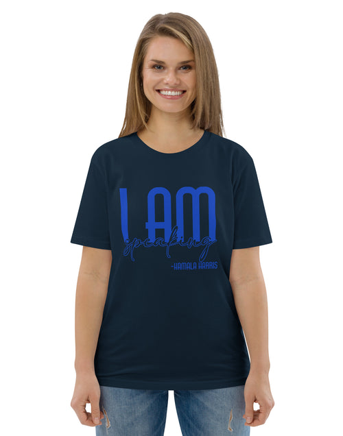 Load image into Gallery viewer, I Am Speaking - Kamala Harris Unisex organic cotton t-shirt
