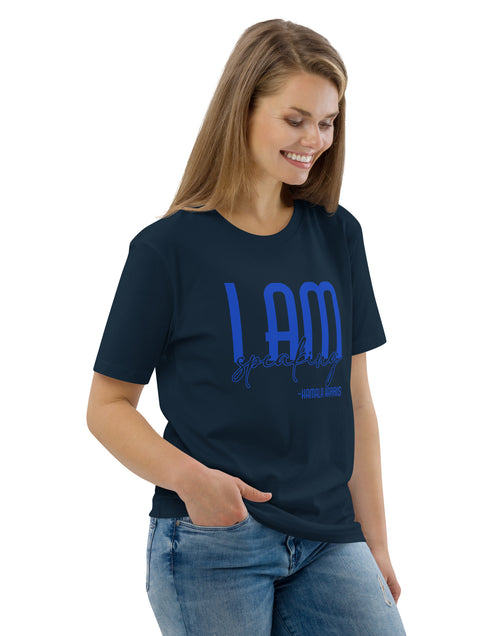 Load image into Gallery viewer, I Am Speaking - Kamala Harris Unisex organic cotton t-shirt
