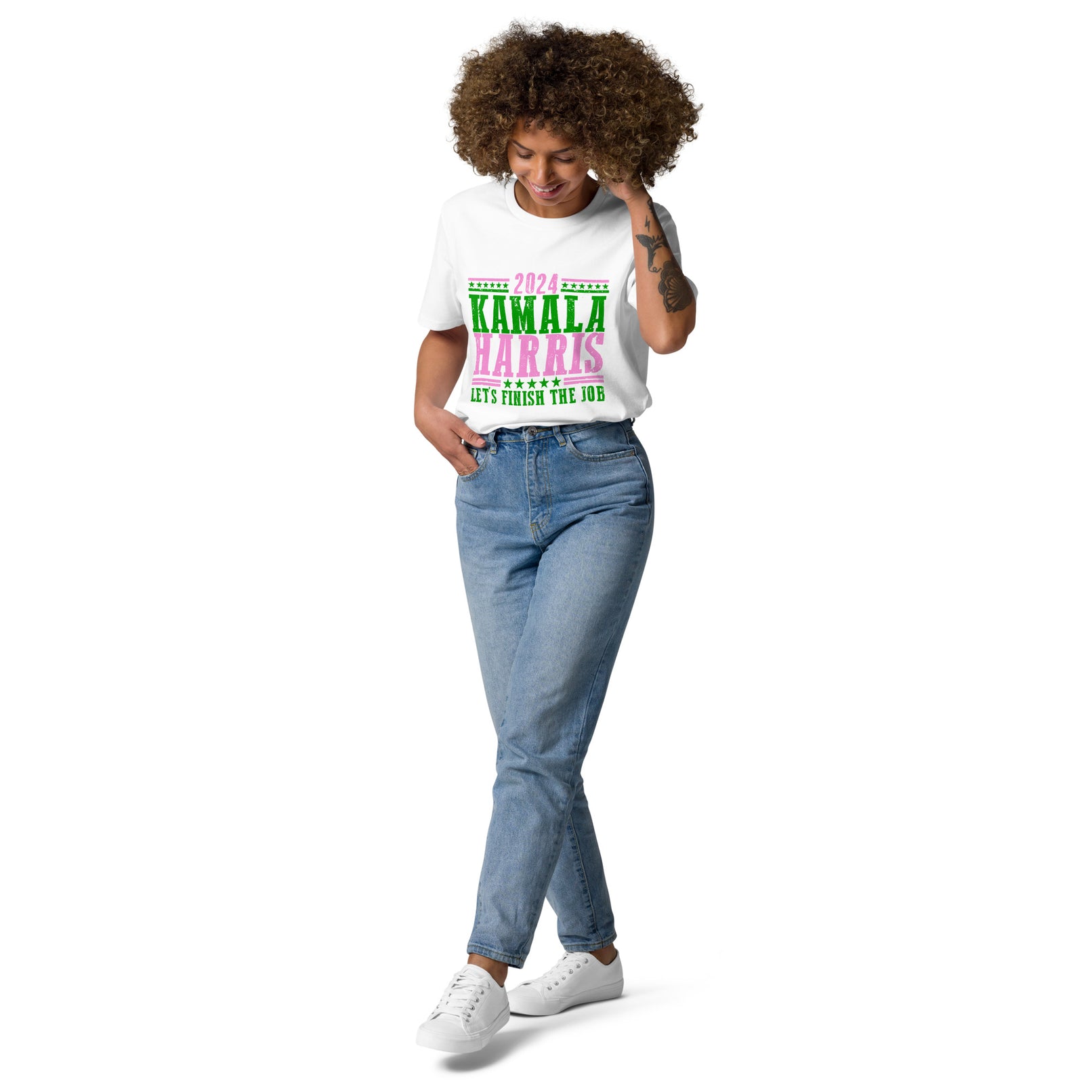 2024 Kamala Harris - Let's Finish the Job - Unisex organic cotton t-shirt