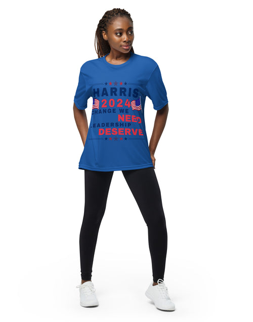 Load image into Gallery viewer, Kamala Harris - Change We Need - Leadership We Deserve Unisex t-shirt
