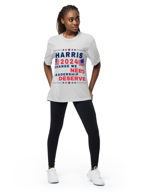 Load image into Gallery viewer, Kamala Harris - Change We Need - Leadership We Deserve Unisex t-shirt
