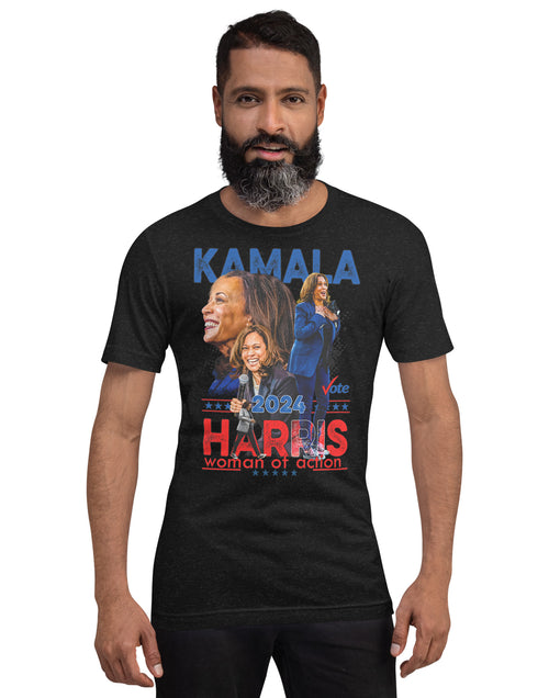 Load image into Gallery viewer, Kamala Harris 2024 - Woman of Action Unisex t-shirt
