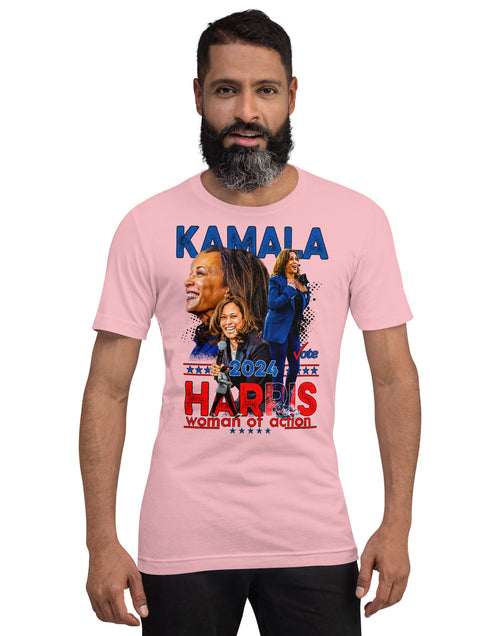 Load image into Gallery viewer, Kamala Harris 2024 - Woman of Action Unisex t-shirt
