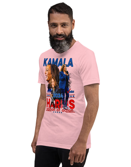 Load image into Gallery viewer, Kamala Harris 2024 - Woman of Action Unisex t-shirt
