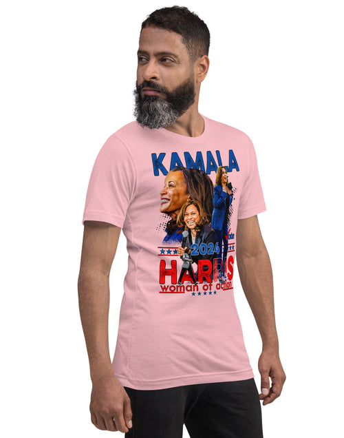 Load image into Gallery viewer, Kamala Harris 2024 - Woman of Action Unisex t-shirt
