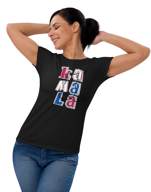 Load image into Gallery viewer, Kamala Blocks Women&#39;s short sleeve t-shirt
