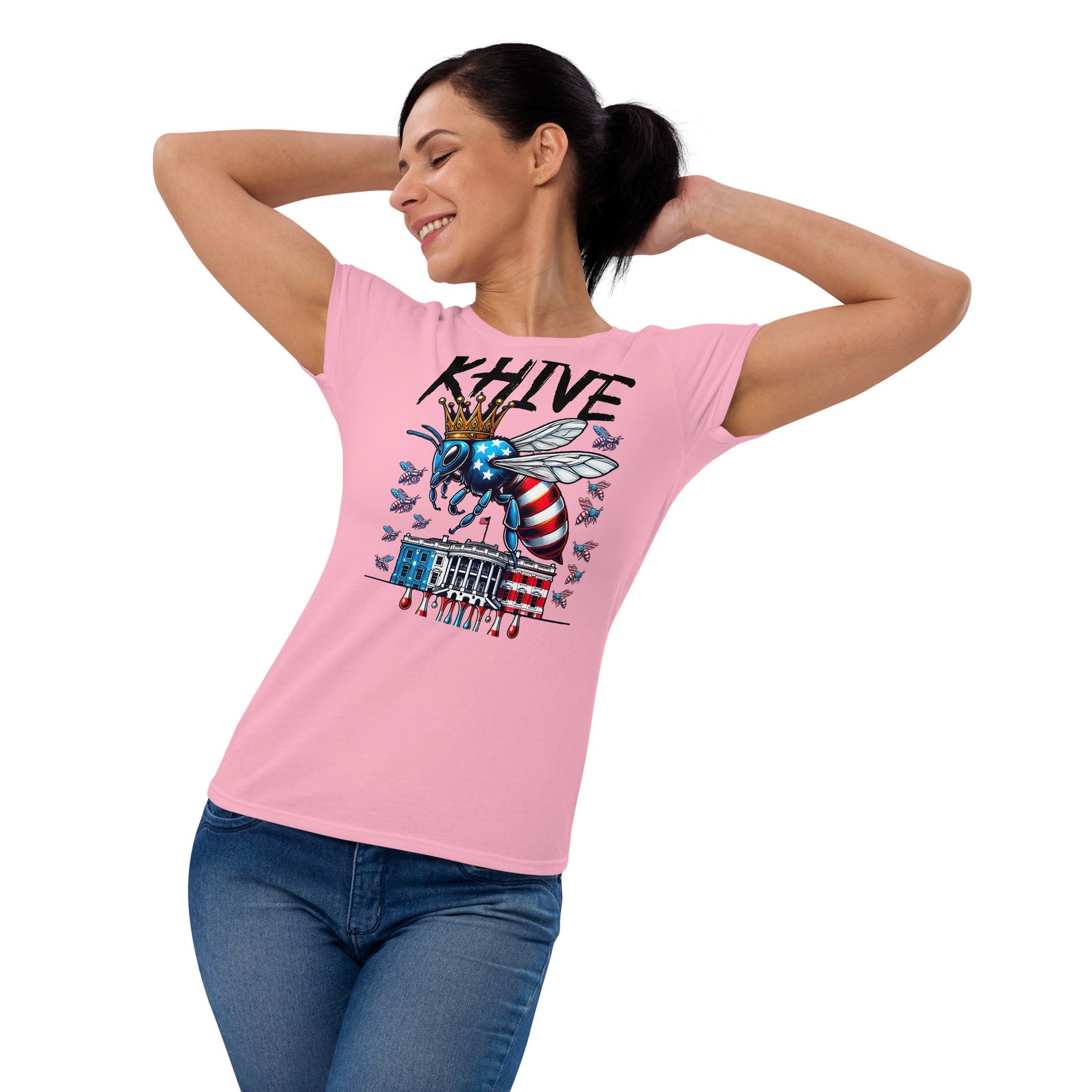 KHive Madam President Kamala Harris Women's short sleeve t-shirt