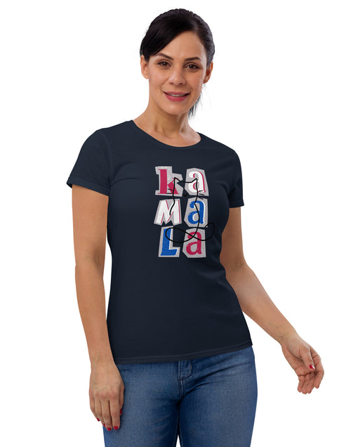 Load image into Gallery viewer, Kamala Blocks Women&#39;s short sleeve t-shirt
