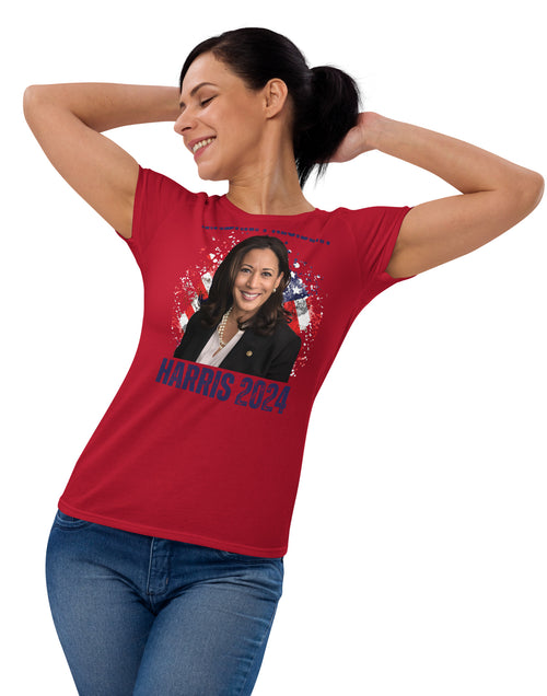 Load image into Gallery viewer, Kamala Harris for President 2024 Women&#39;s short sleeve t-shirt
