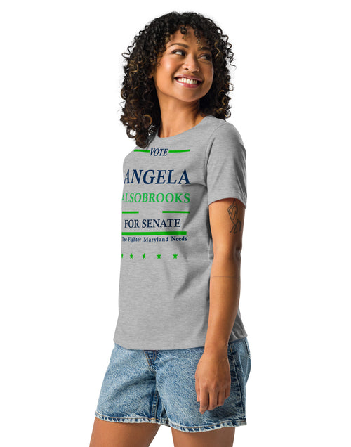 Load image into Gallery viewer, Vote Angela Alsobrook for Senate Women&#39;s Relaxed T-Shirt
