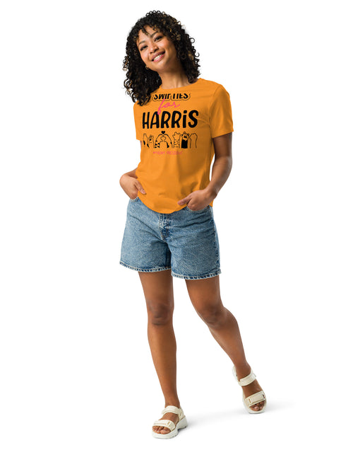 Load image into Gallery viewer, Swifties for Kamala Harris for President Women&#39;s Relaxed T-Shirt
