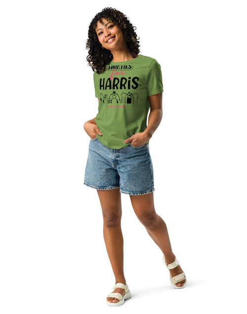 Load image into Gallery viewer, Swifties for Kamala Harris for President Women&#39;s Relaxed T-Shirt
