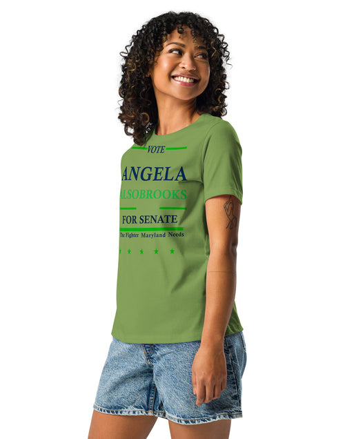 Load image into Gallery viewer, Vote Angela Alsobrook for Senate Women&#39;s Relaxed T-Shirt
