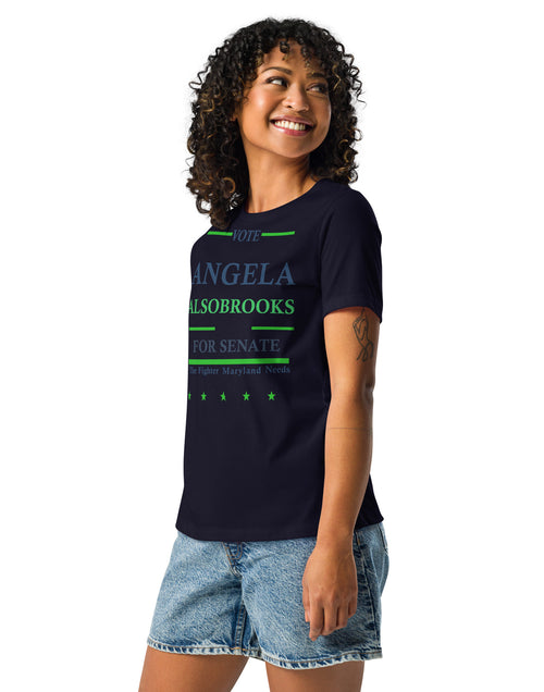 Load image into Gallery viewer, Vote Angela Alsobrook for Senate Women&#39;s Relaxed T-Shirt
