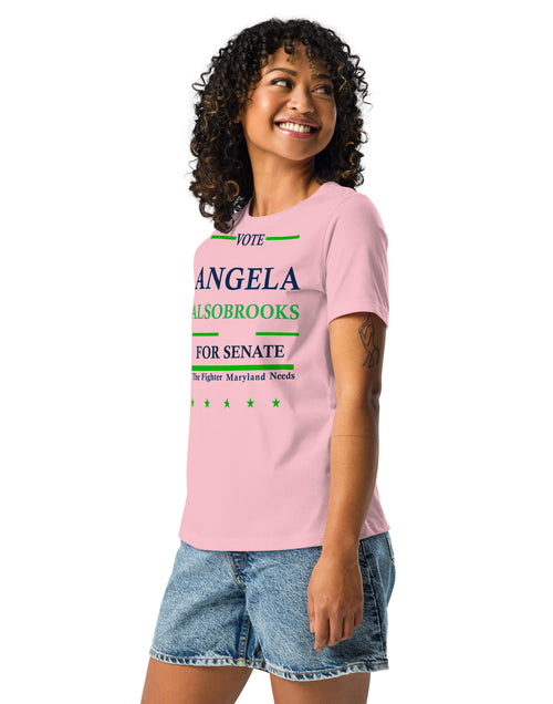 Load image into Gallery viewer, Vote Angela Alsobrook for Senate Women&#39;s Relaxed T-Shirt
