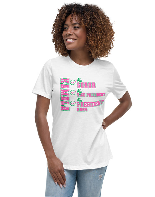 Load image into Gallery viewer, Kamala - Soro - Vice Presisent - President 2024 Women&#39;s Relaxed T-Shirt
