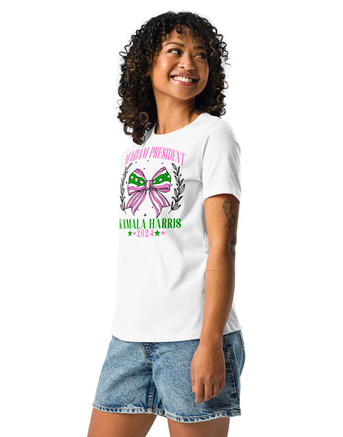 Load image into Gallery viewer, Madam President - Kamala Harris Women&#39;s Relaxed T-Shirt
