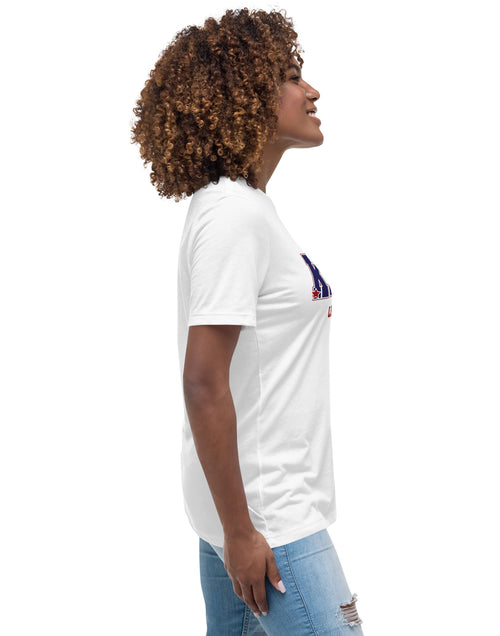 Load image into Gallery viewer, Kamala - Let&#39;s Finish the Job Women&#39;s Relaxed T-Shirt
