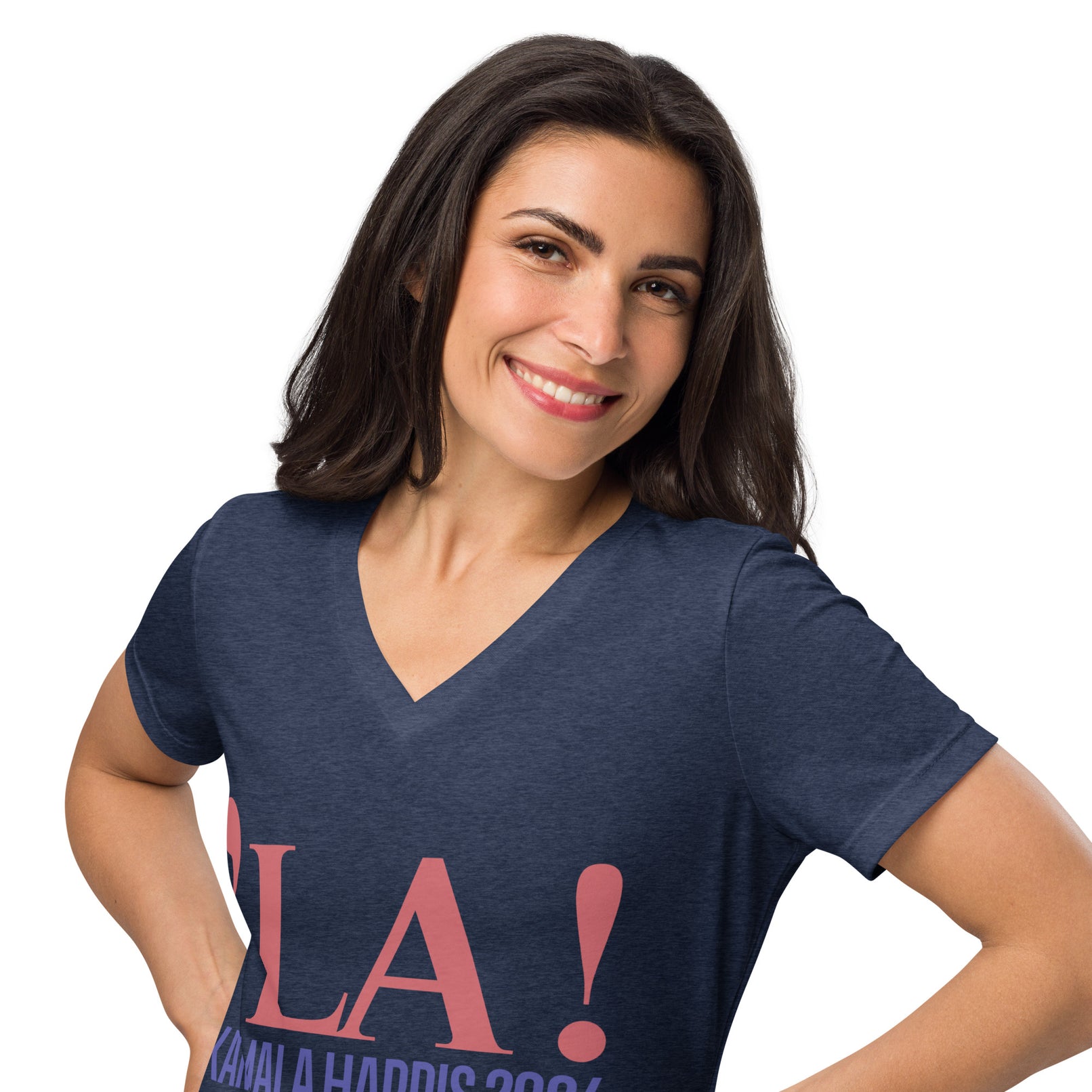 LA! Kamala Harris 2024 Women’s relaxed v-neck t-shirt