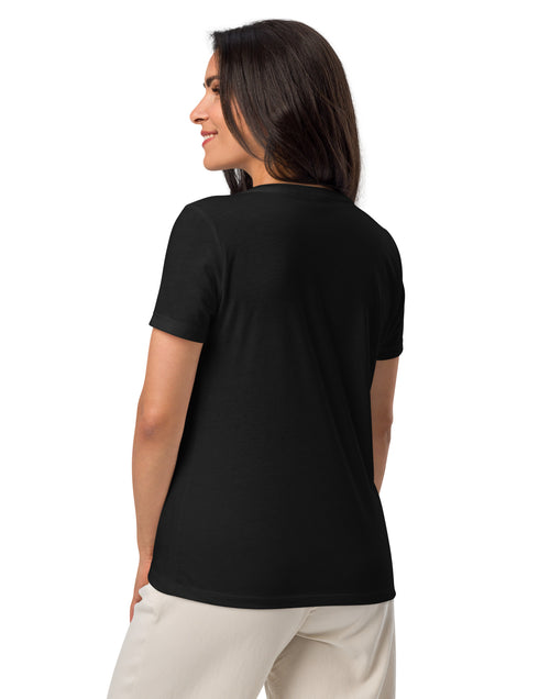 Load image into Gallery viewer, Kamala Blocks Women’s relaxed v-neck t-shirt
