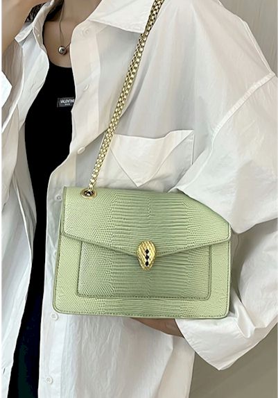 Load image into Gallery viewer, Fashionable New Snakeskin Pattern PU Lock Buckle Crossbody Handbag
