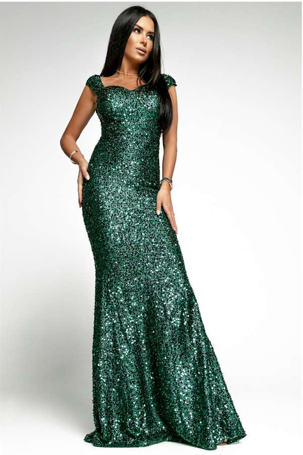 Radiant Sweetheart Neckline Sequin Prom Dress