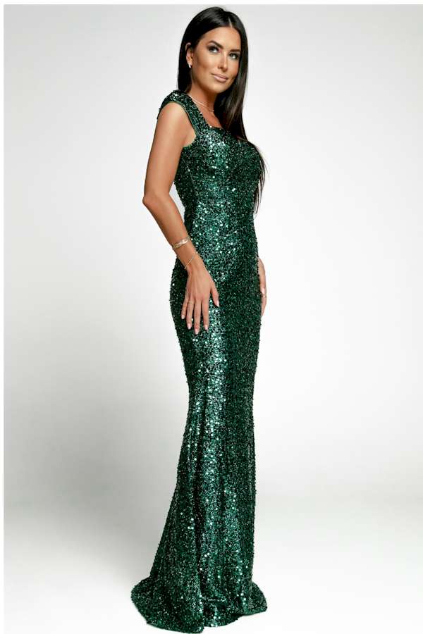 Radiant Sweetheart Neckline Sequin Prom Dress