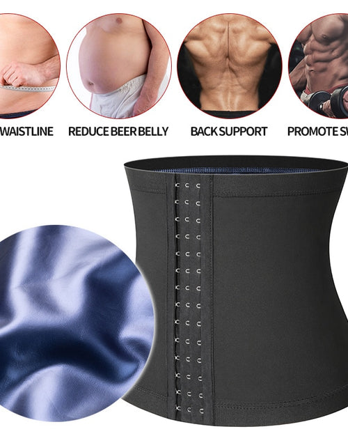 Load image into Gallery viewer, Mens Abdomen Reducer Waist Trainer Belly Shapewear Slim Ultra Light Belt
