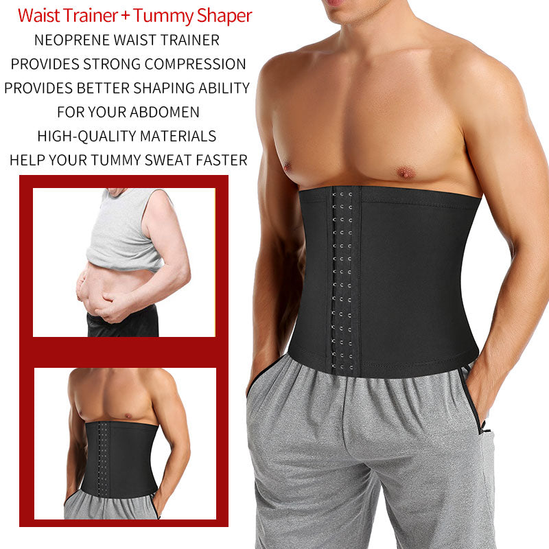 Mens Abdomen Reducer Waist Trainer Belly Shapewear Slim Ultra Light Belt