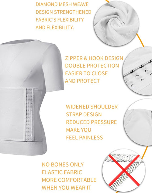 Load image into Gallery viewer, Mens Body Shaper Compression Shirts Abdomen Shapewear Tummy Slimming
