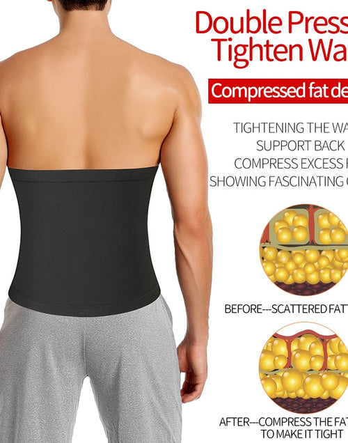 Load image into Gallery viewer, Mens Abdomen Reducer Waist Trainer Belly Shapewear Slim Ultra Light Belt
