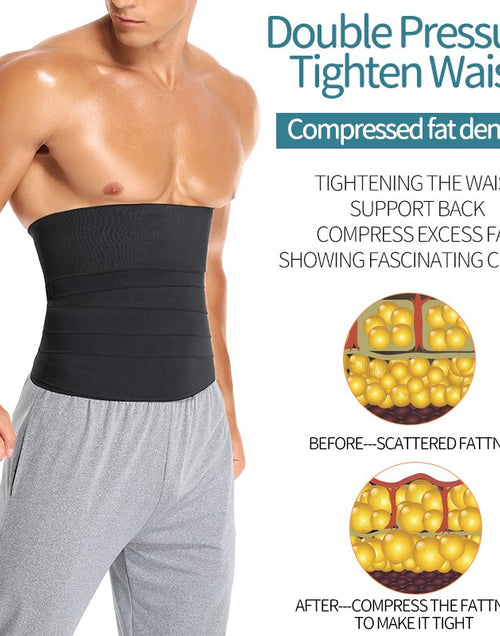 Load image into Gallery viewer, Male Abdomen Reducer Snatch Me Up Bandage Wrap Slimming Belt
