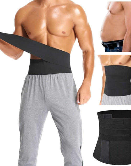 Load image into Gallery viewer, Male Abdomen Reducer Snatch Me Up Bandage Wrap Slimming Belt
