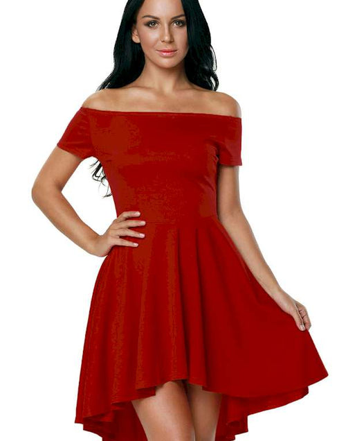 Load image into Gallery viewer, Hot Red All The Rage Skater Dress
