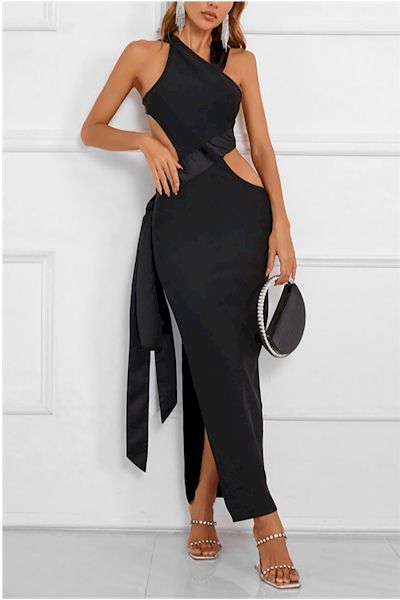 Load image into Gallery viewer, Isn&#39;t She Lovely  Backless Lace-Up Sexy Maxi Dress
