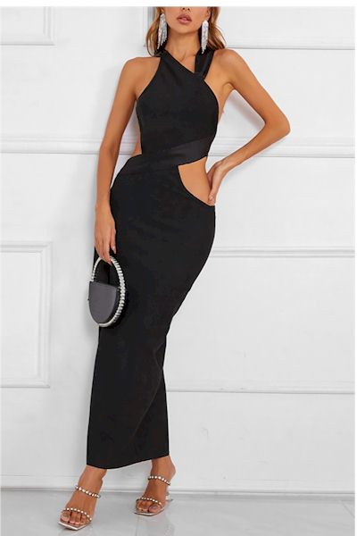 Isn't She Lovely  Backless Lace-Up Sexy Maxi Dress