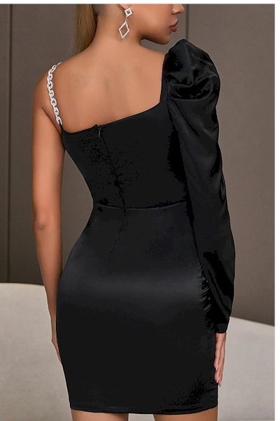 Load image into Gallery viewer, Sexy One Shoulder Bodycon Mini Prom Dress
