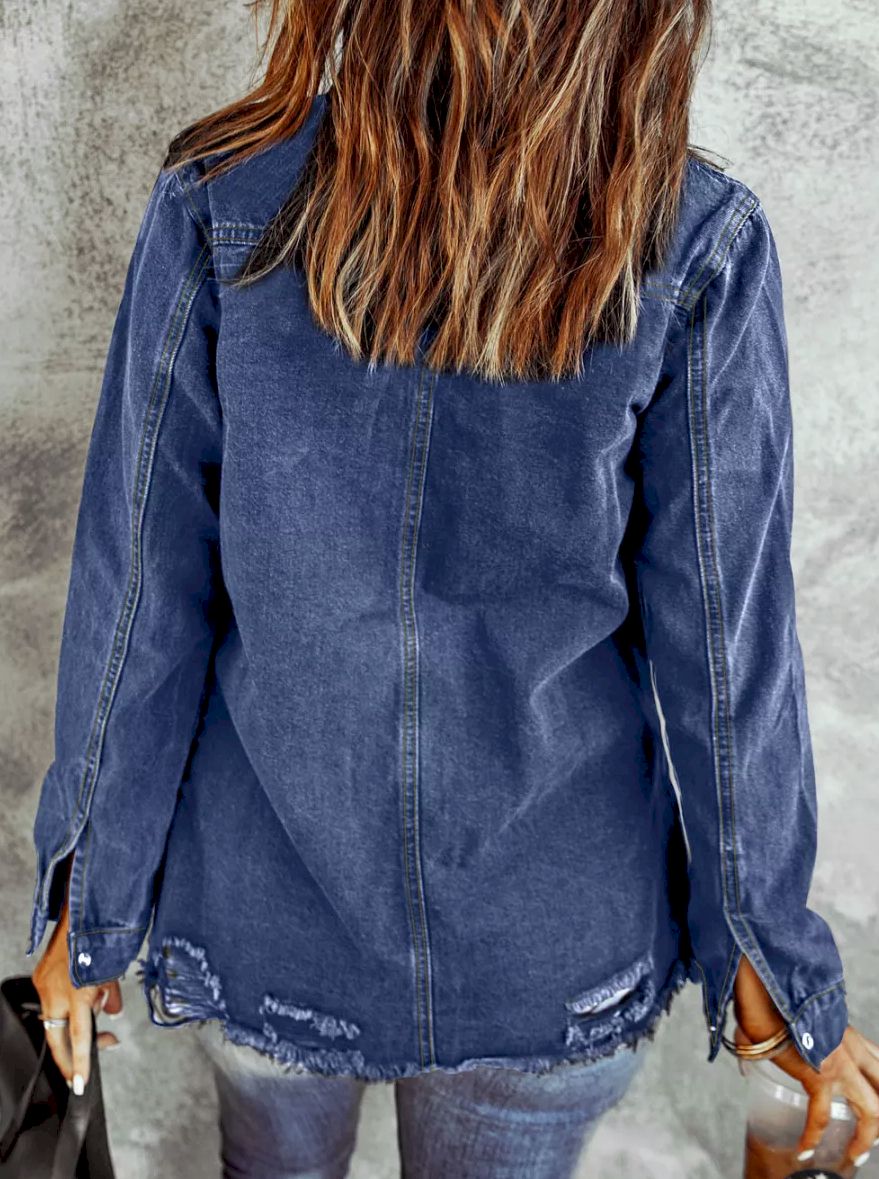 Ripped Denim Jacket