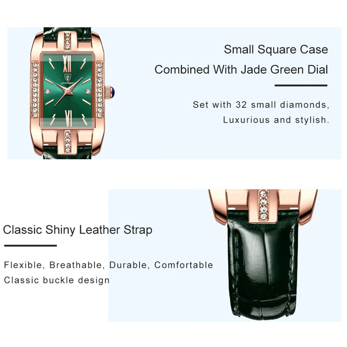 Green Luxury Elegant Fashion Quartz Watch