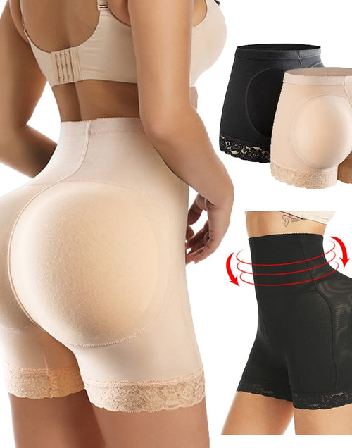 Load image into Gallery viewer, High Waist Cinchers Push Up Seamless Pads Fake Hip Lifting Shapewear
