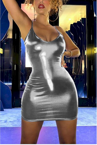 Load image into Gallery viewer, Sexy Stretch Halter-Neck Backless Bodycon Mini Dress
