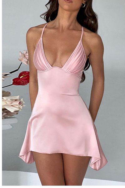 Load image into Gallery viewer, Chic Pink Barbie Mini Dress
