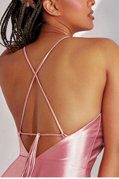 Cross Sling Backless Mini Dress Back