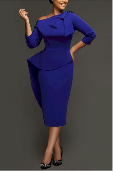 Load image into Gallery viewer, Stretchy Three-Quarter Sleeve Stylish Midi Dress
