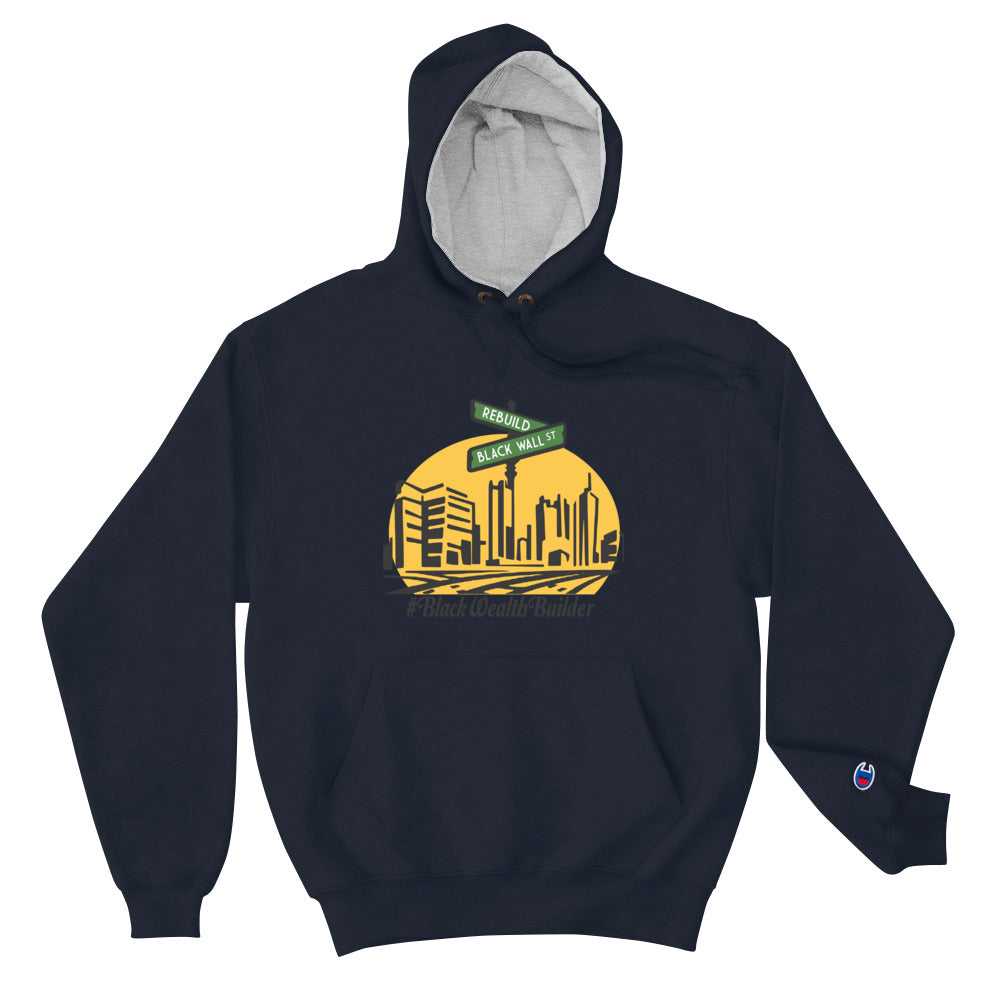 Rebuild black Wall Street Champion Hoodie